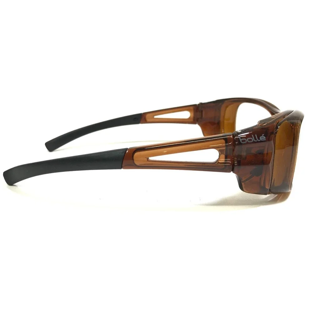 Bolle Safety Goggles Eyeglasses Frames 0516 Clear Brown Wrap Z87-2+ 52-18-120